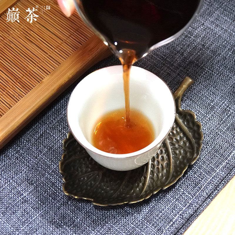 [Ripe Pu-erh] 2018 ChaQu 66g Menghai pure land ancient tree mix tea