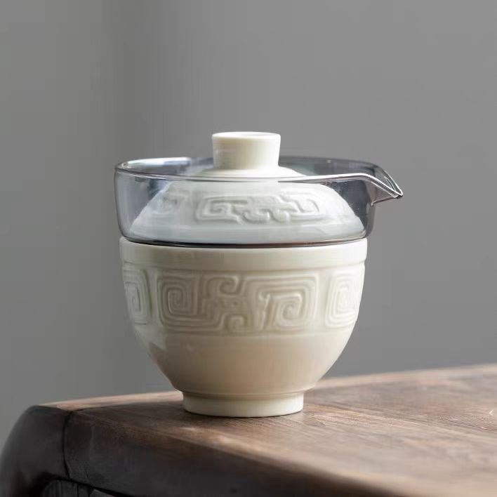 [Tea Utensils] Dehua Portable Travel Tea Set