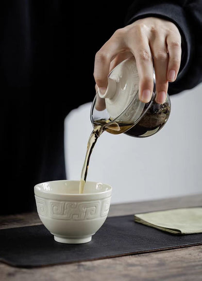 [Tea Utensils] Dehua Portable Travel Tea Set