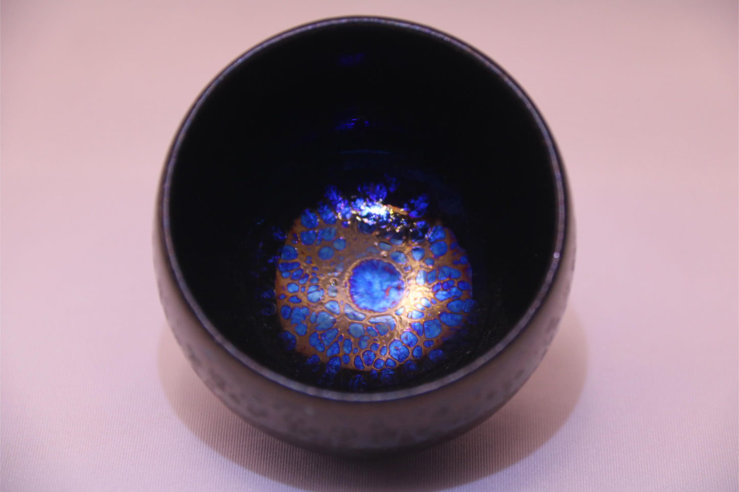 [Tea Cup] Handmade Blue and purple neon Jian Zhan teacup (4)