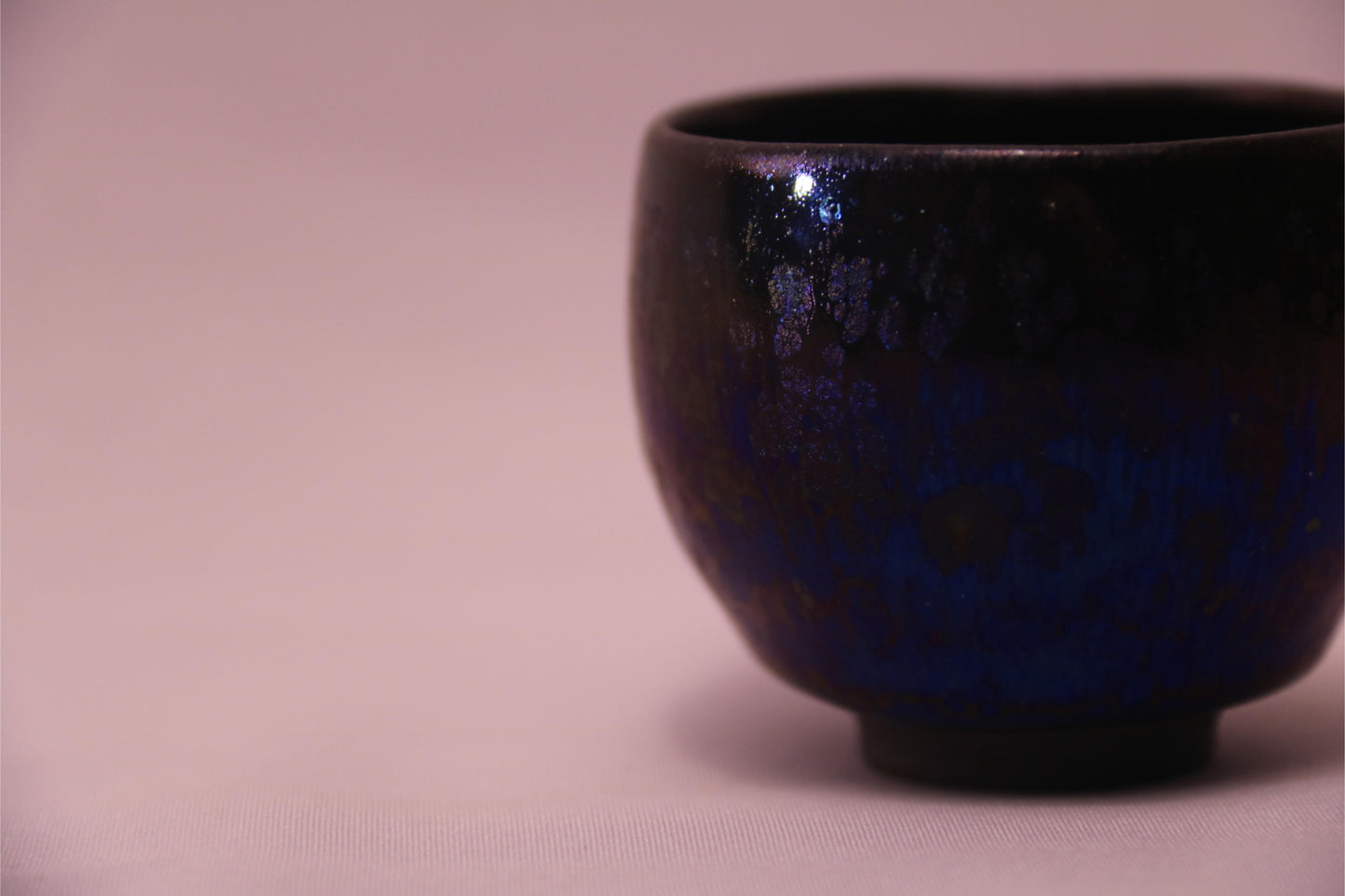 [Tea Cup] Handmade Blue and purple neon Jian Zhan teacup (4)