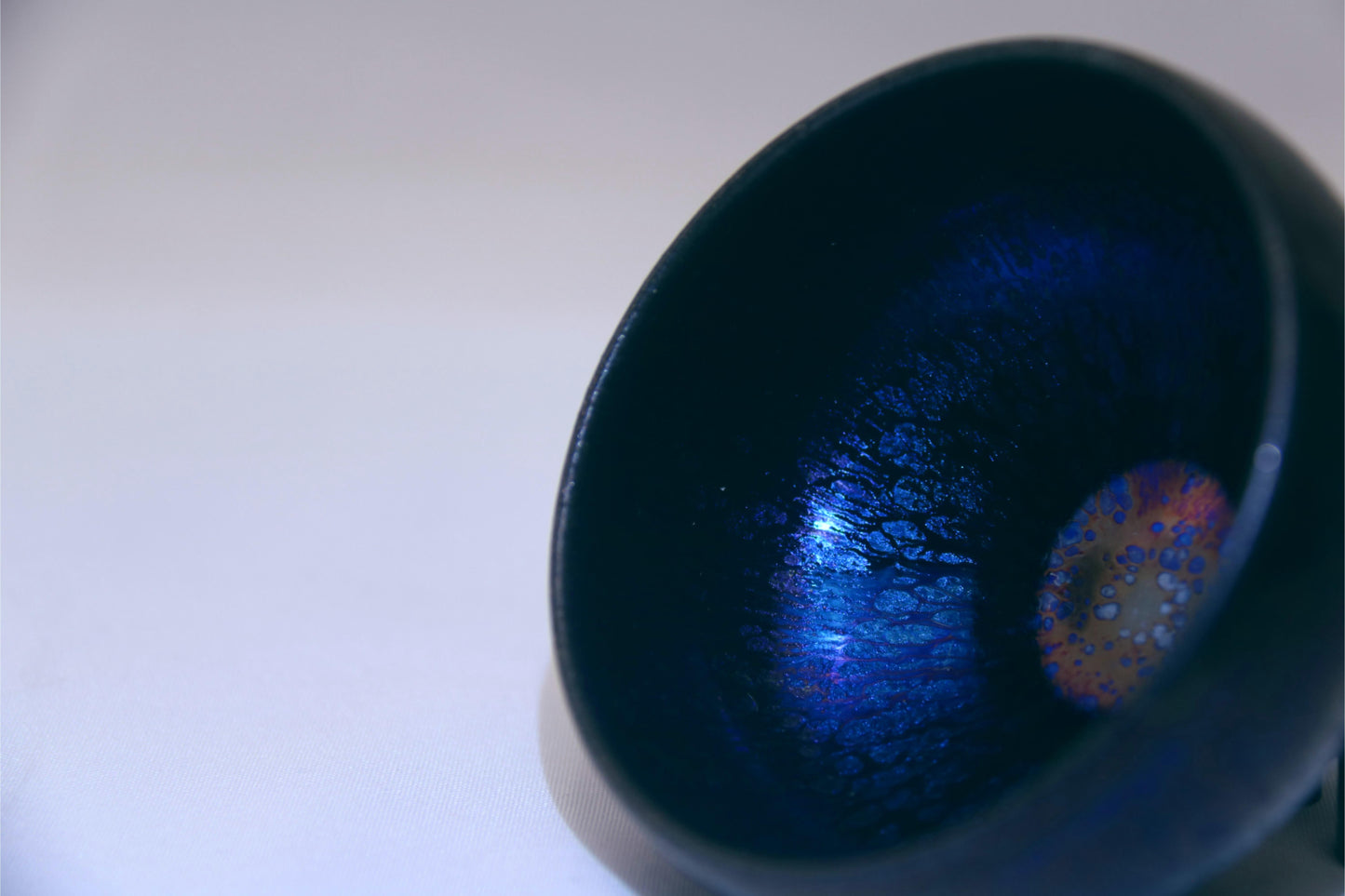 [Tea Cup] Handmade Blue and purple neon Jian Zhan teacup (1)