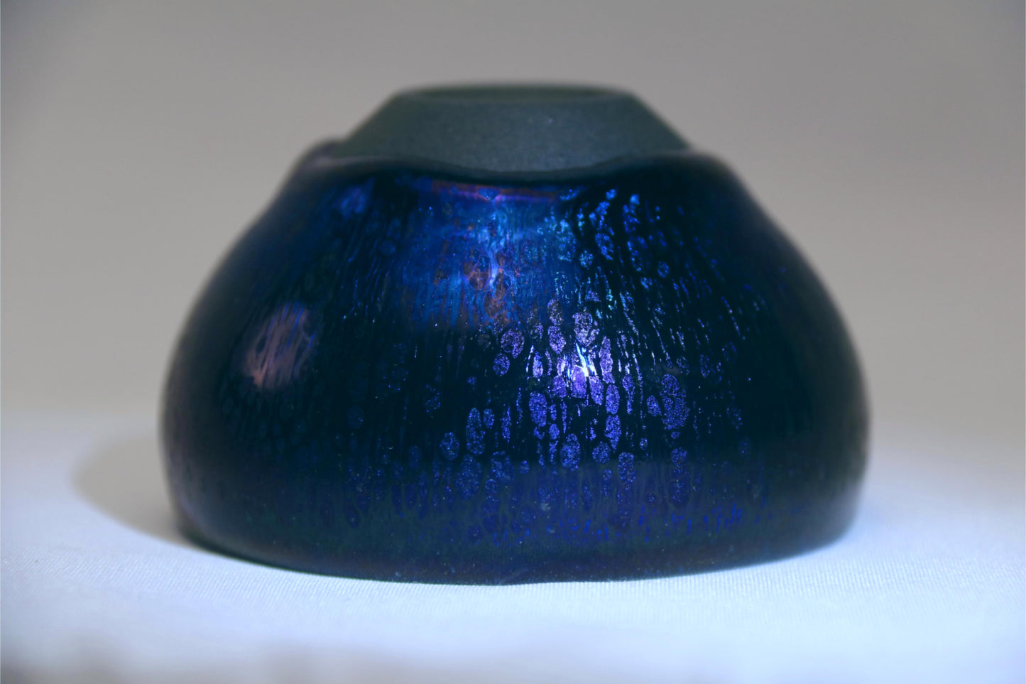 [Tea Cup] Handmade Blue and purple neon Jian Zhan teacup (1)